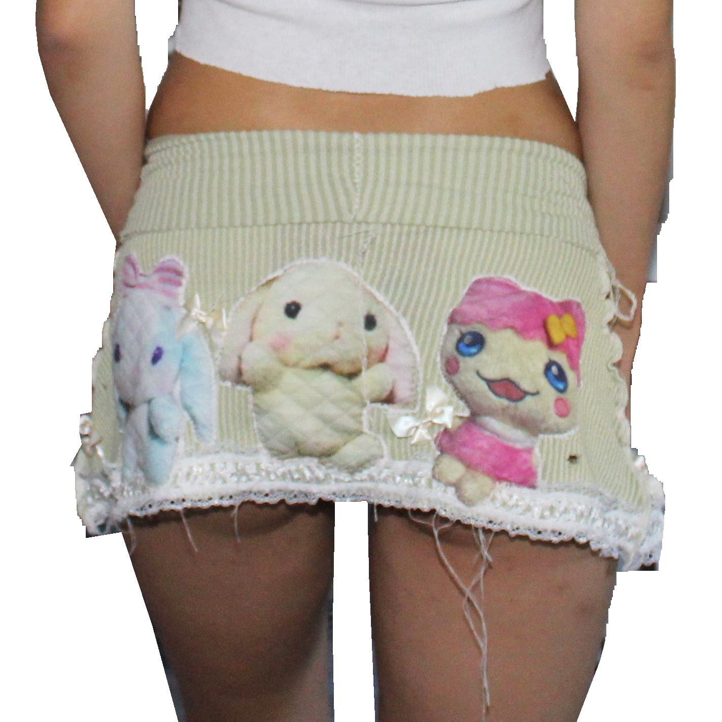 cabbage and friends mini skirt .