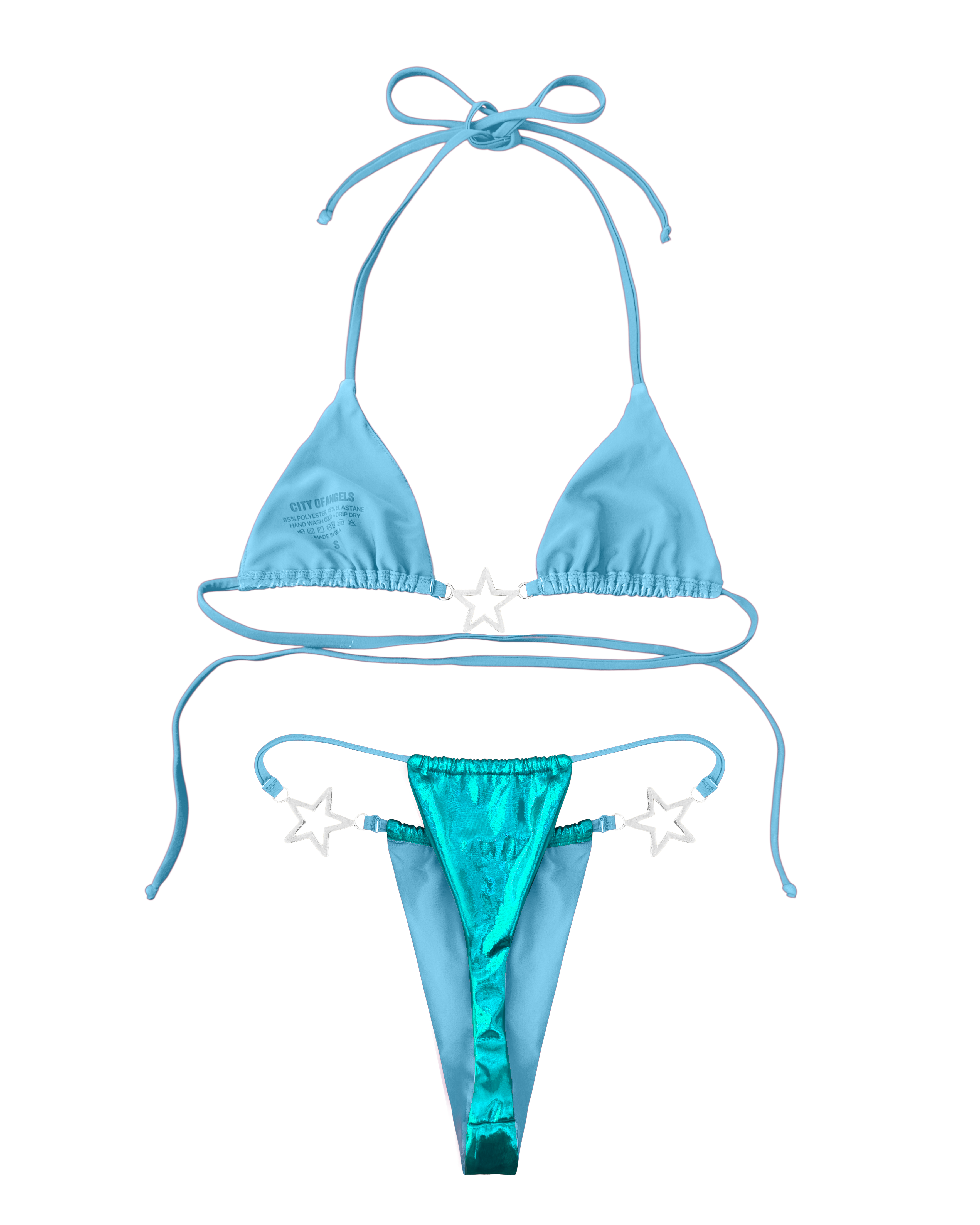 Charmed Bikini Bottom Teal (XS-XL)