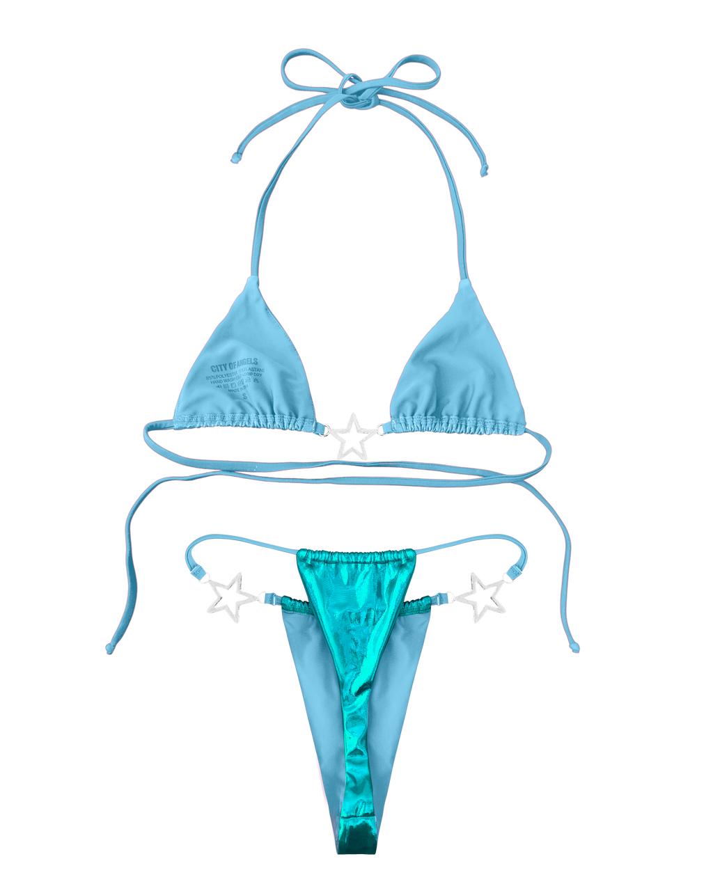 Charmed Bikini Top Teal (XS-XL)